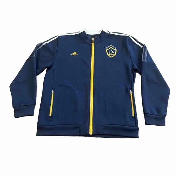 Adidas Los Angeles Galaxy Home Anthem Jacket 2021 Navy 5 Stars Youth LG Women SM